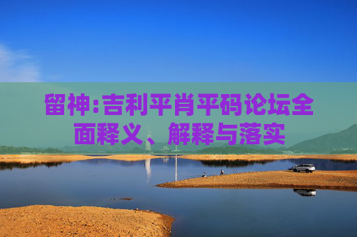 留神:吉利平肖平码论坛全面释义、解释与落实