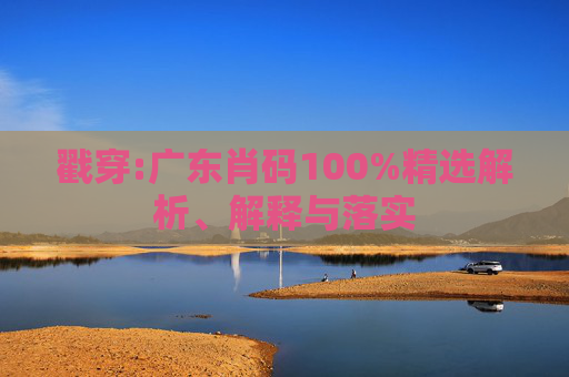 戳穿:广东肖码100%精选解析、解释与落实