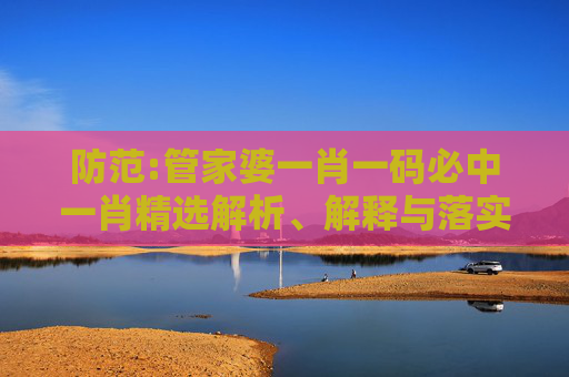 防范:管家婆一肖一码必中一肖精选解析、解释与落实