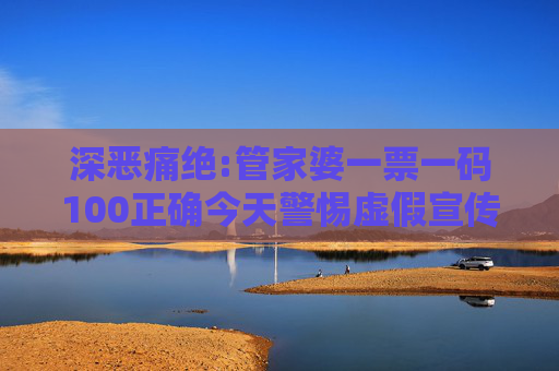 深恶痛绝:管家婆一票一码100正确今天警惕虚假宣传、全面解答与解释