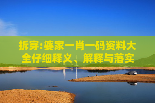 拆穿:婆家一肖一码资料大全仔细释义、解释与落实