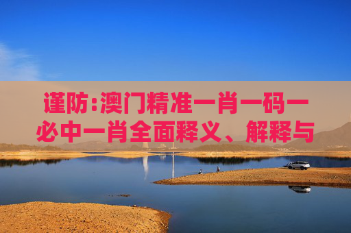 谨防:澳门精准一肖一码一必中一肖全面释义、解释与落实