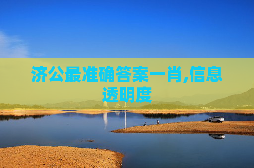 济公最准确答案一肖,信息透明度